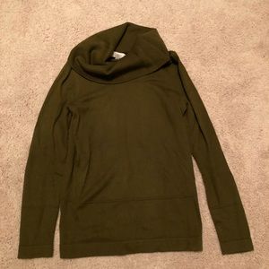 Loft olive green sweater xs